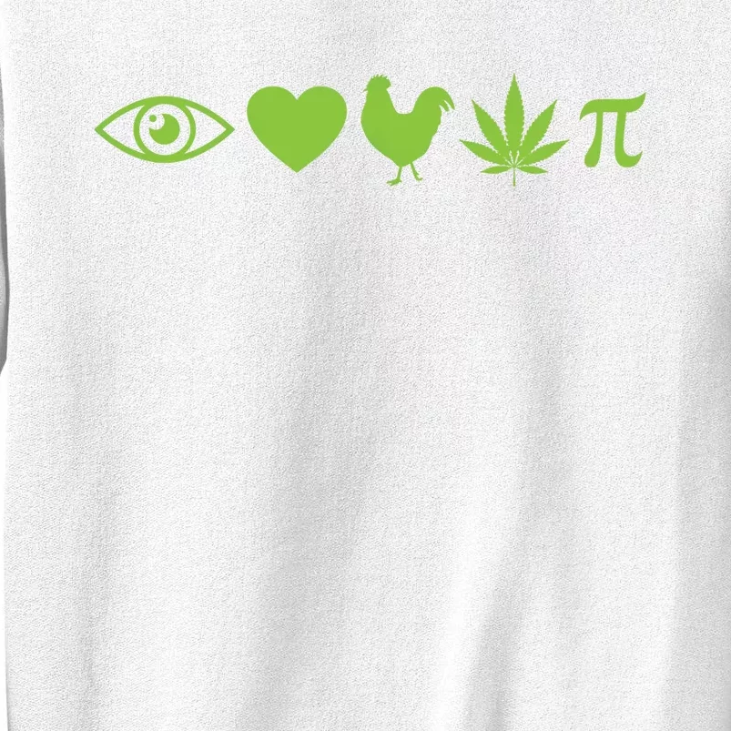 Funny Pi Day I Love Chicken Pot Pie Marijuana Math Gift Funny Gift Sweatshirt