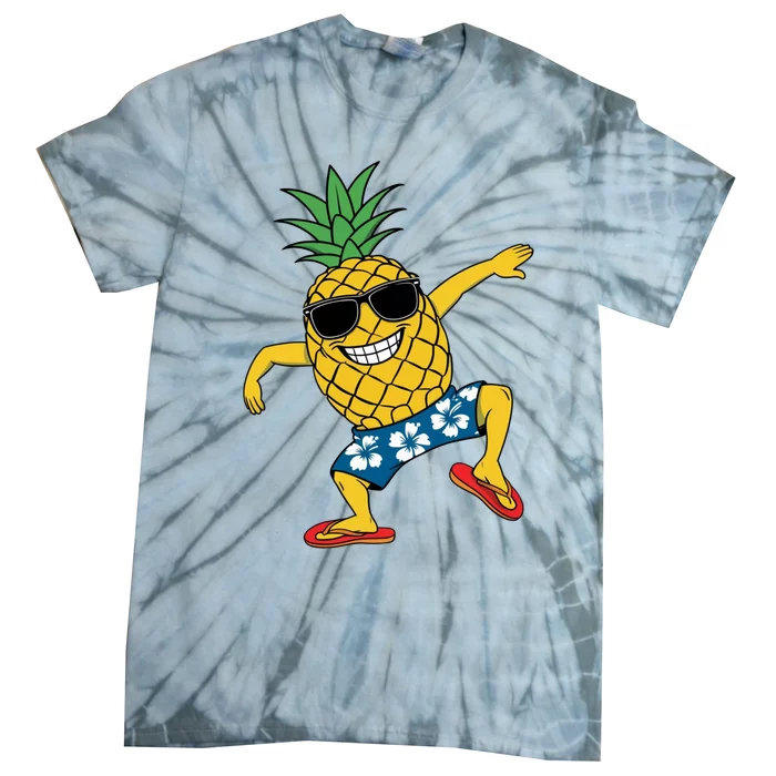 Funny Pineapple Dance Tropical And Playful Design Tie-Dye T-Shirt