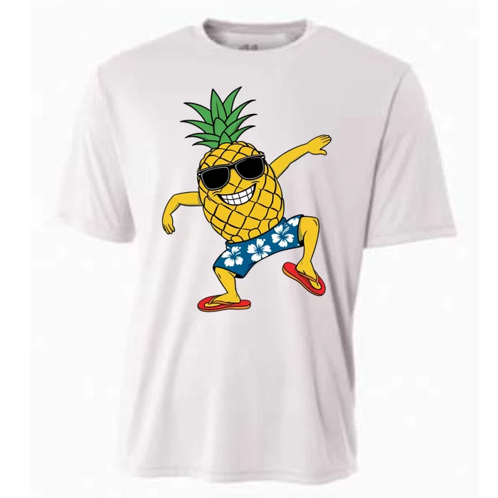 Funny Pineapple Dance Tropical And Playful Design Cooling Performance Crew T-Shirt