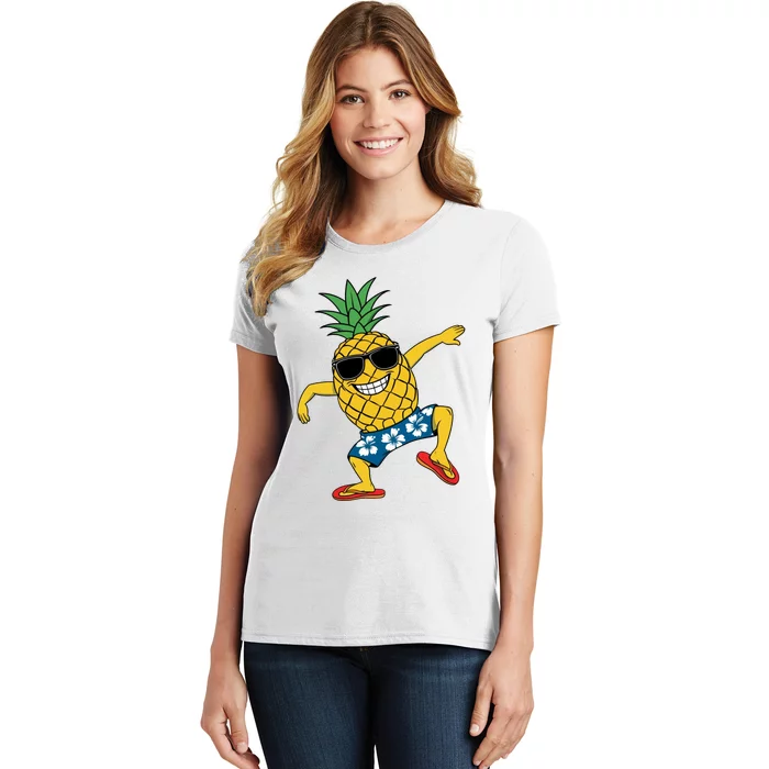 Funny Pineapple Dance Tropical And Playful Design Women's T-Shirt