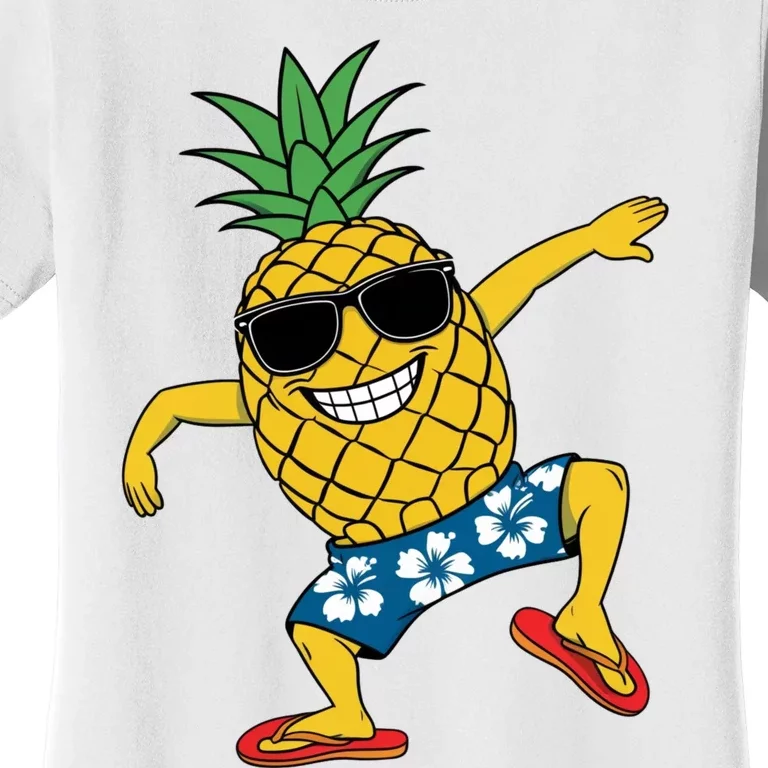 Funny Pineapple Dance Tropical And Playful Design Women's T-Shirt