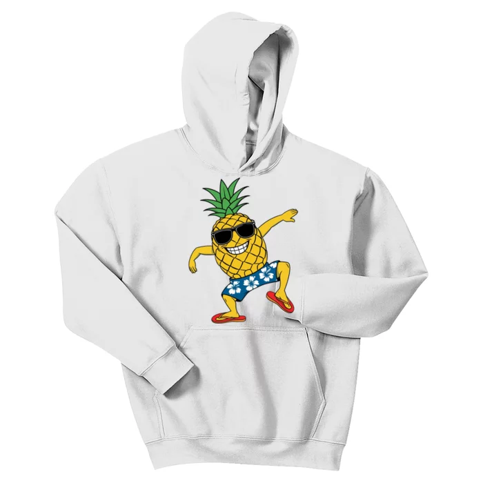 Funny Pineapple Dance Tropical And Playful Design Kids Hoodie