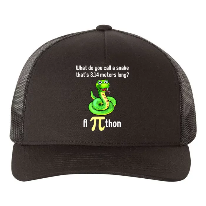 Funny Pi Day Puns Pithon Math Teacher Jokes Yupoong Adult 5-Panel Trucker Hat