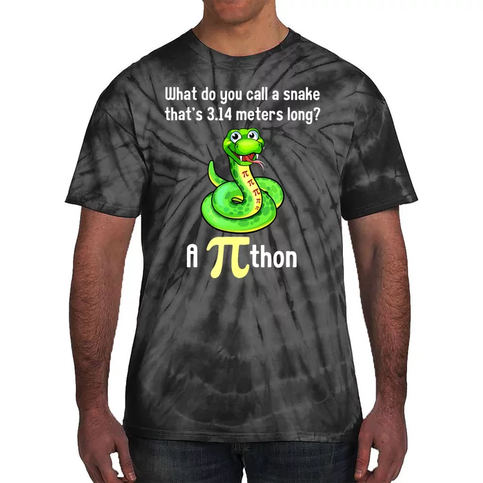 Funny Pi Day Puns Pithon Math Teacher Jokes Tie-Dye T-Shirt