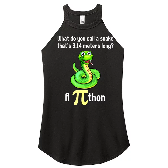 Funny Pi Day Puns Pithon Math Teacher Jokes Women’s Perfect Tri Rocker Tank