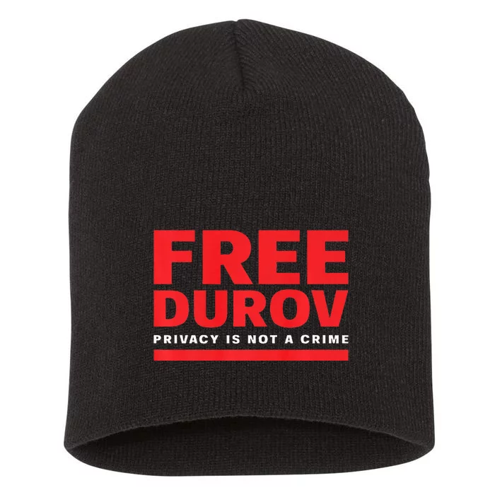 Free Pavel Durov Short Acrylic Beanie