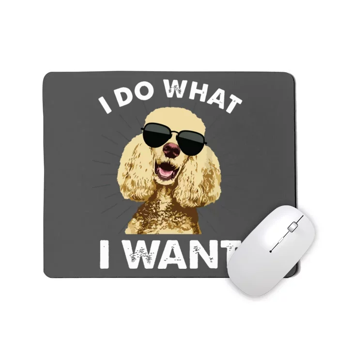 Funny Poodle Design For Men Women Dog Breed Poodle Lovers Mousepad