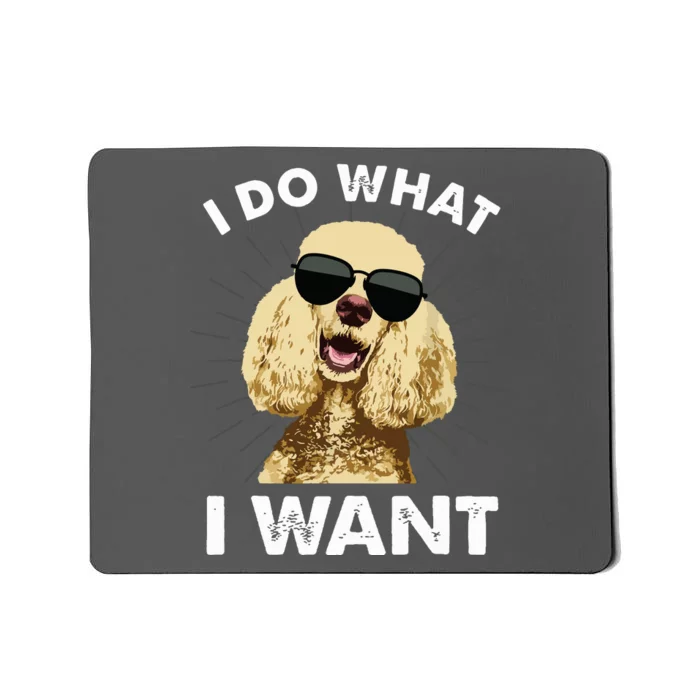 Funny Poodle Design For Men Women Dog Breed Poodle Lovers Mousepad