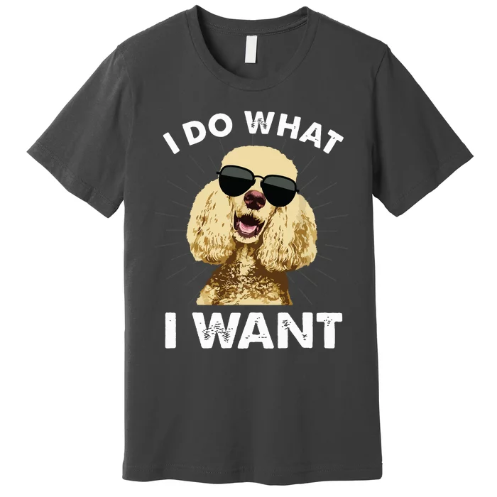 Funny Poodle Design For Men Women Dog Breed Poodle Lovers Premium T-Shirt