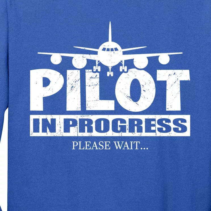 Funny Pilot Design Copilot Flight Pilot In Progress Future Funny Gift Long Sleeve Shirt