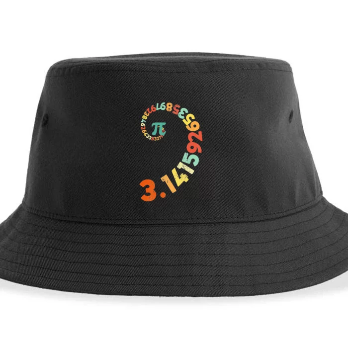 Funny Pi Day Clothing Spiral Pi Math Tee for Pi Day 3.14 Sustainable Bucket Hat