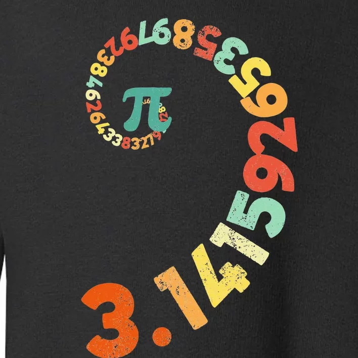 Funny Pi Day Clothing Spiral Pi Math Tee for Pi Day 3.14 Toddler Sweatshirt