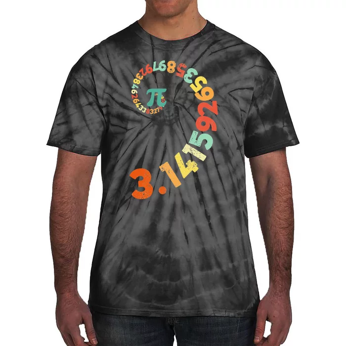 Funny Pi Day Clothing Spiral Pi Math Tee for Pi Day 3.14 Tie-Dye T-Shirt