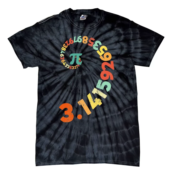 Funny Pi Day Clothing Spiral Pi Math Tee for Pi Day 3.14 Tie-Dye T-Shirt