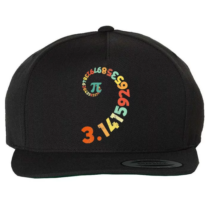 Funny Pi Day Clothing Spiral Pi Math Tee for Pi Day 3.14 Wool Snapback Cap