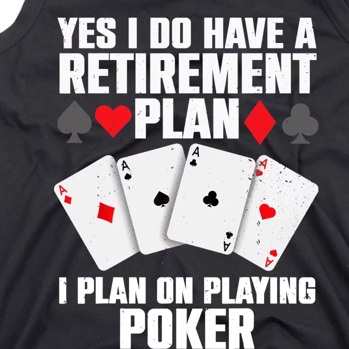 Funny Poker Design Poker Player Casino Gambler Tank Top