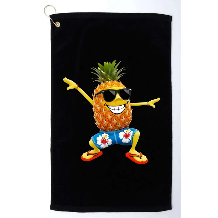 Funny Pineapple Dance Tropical And Playful Design Platinum Collection Golf Towel