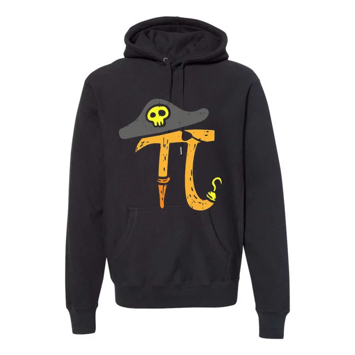 Funny Pi Day Rate Pirate Lovers Math Geek Premium Hoodie