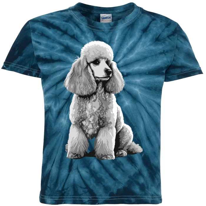 Funny Poodle Dog Miniature Poodle Toy Poodle 1995 Kids Tie-Dye T-Shirt