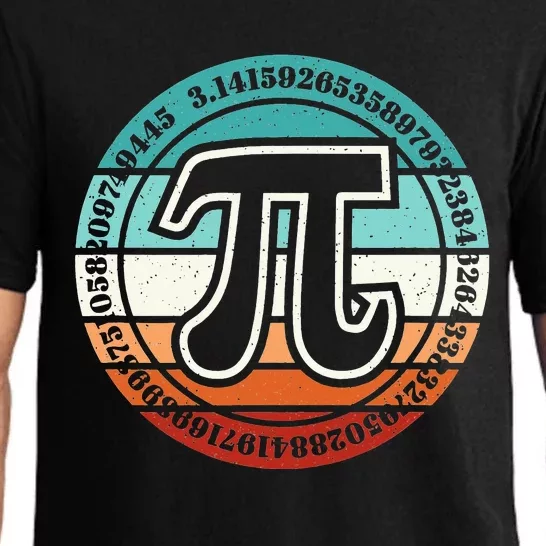 Funny Pi Day Retro Pi Symbol Math Teacher Nerd Geek 3.14 Pajama Set