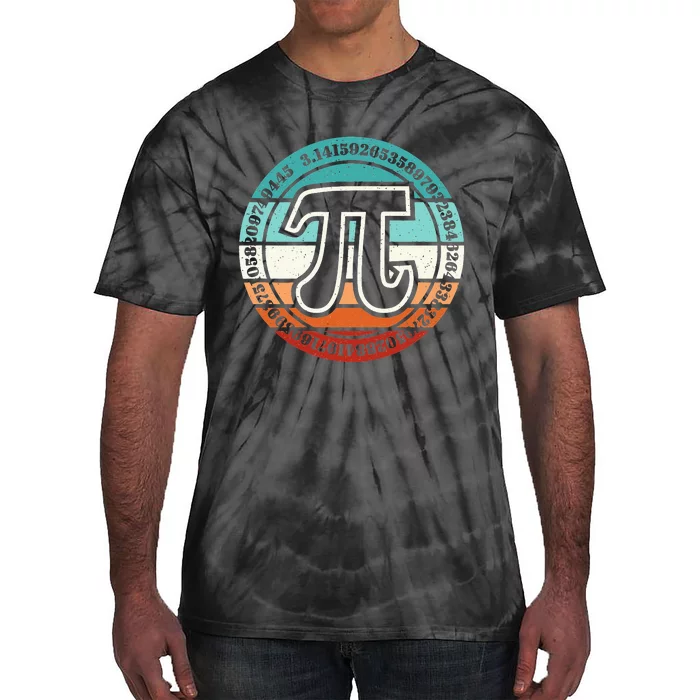 Funny Pi Day Retro Pi Symbol Math Teacher Nerd Geek 3.14 Tie-Dye T-Shirt