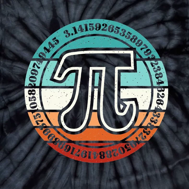 Funny Pi Day Retro Pi Symbol Math Teacher Nerd Geek 3.14 Tie-Dye T-Shirt