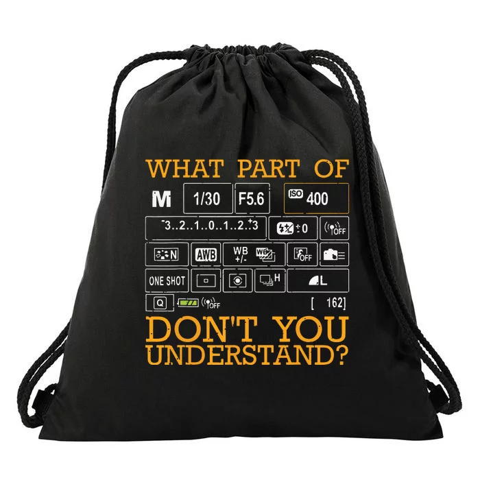 Funny Photography Design Men Women Photographer Instructors Drawstring Bag