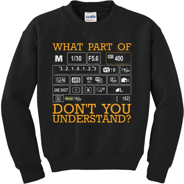 Funny Photography Design Men Women Photographer Instructors Kids Sweatshirt