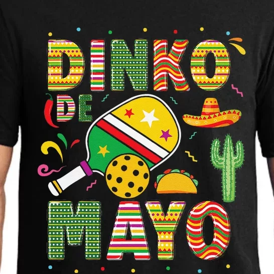 Funny Pickleball Dinko De Mayo Cinco De Mayo Pickleball Pun Pajama Set