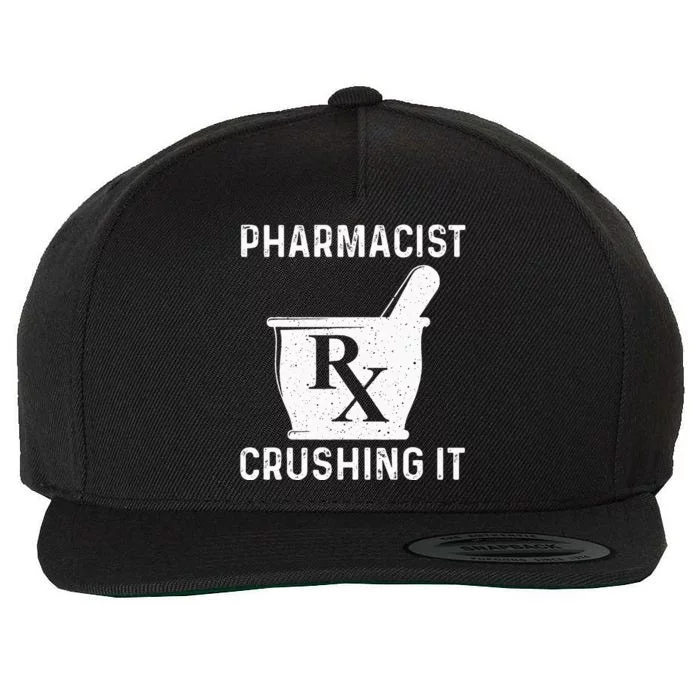 Funny Pharmacist Design For Wo Pharmacy Technician Wool Snapback Cap