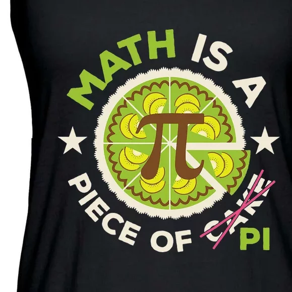 Funny Pi Day Math Teacher 3.14 Pi Symbol Nerd Ladies Essential Flowy Tank