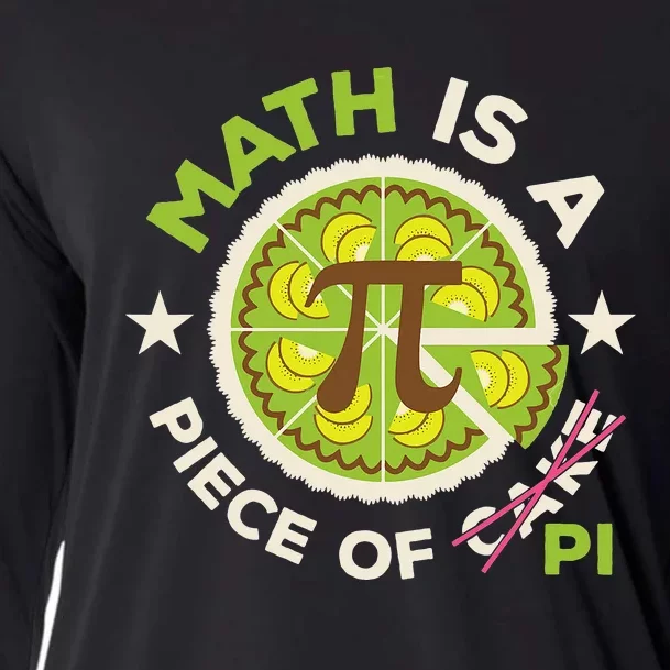 Funny Pi Day Math Teacher 3.14 Pi Symbol Nerd Cooling Performance Long Sleeve Crew