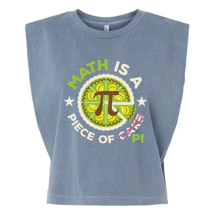 Funny Pi Day Math Teacher 3.14 Pi Symbol Nerd Garment-Dyed Women's Muscle Tee