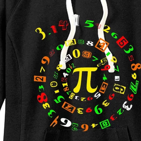 Funny Pi Day Spiral Pi Math For Pi Day 3 14 Women's Fleece Hoodie