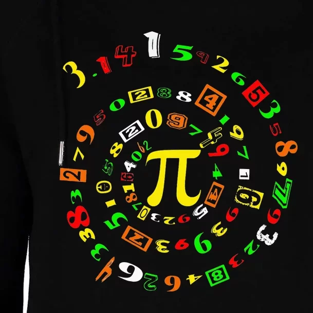 Funny Pi Day Spiral Pi Math For Pi Day 3 14 Womens Funnel Neck Pullover Hood