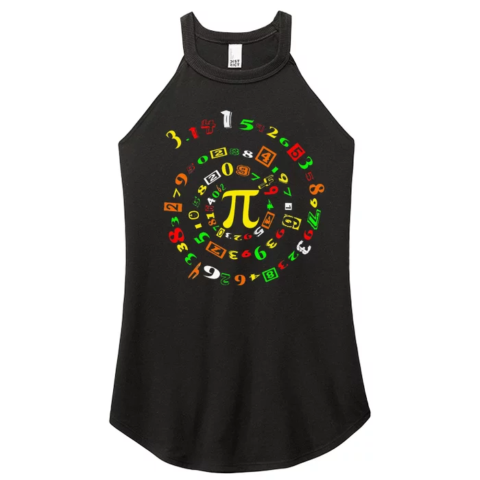 Funny Pi Day Spiral Pi Math For Pi Day 3 14 Women’s Perfect Tri Rocker Tank