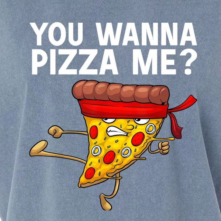 Funny Pizza Design For Italian Food Pizza Lover Garment-Dyed Women's Muscle Tee