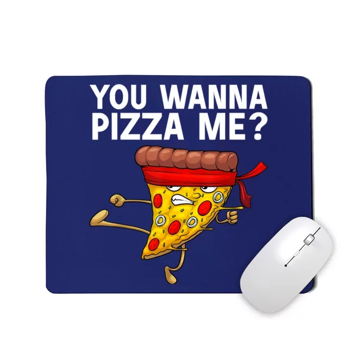 Funny Pizza Design For Italian Food Pizza Lover Mousepad