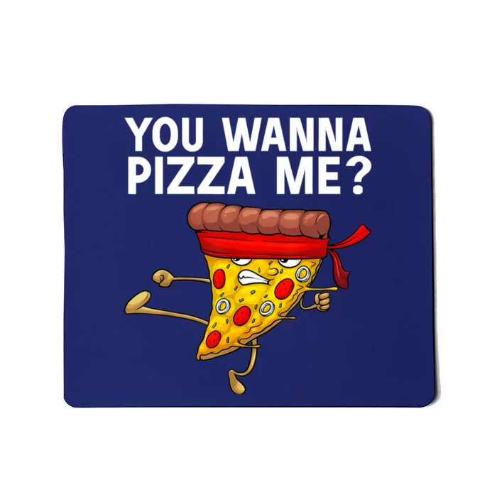 Funny Pizza Design For Italian Food Pizza Lover Mousepad