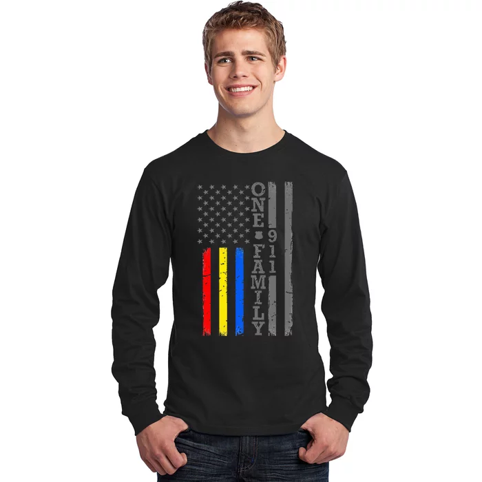 Fire Police Dispatcher 911 Emergency Services Long Sleeve Shirt