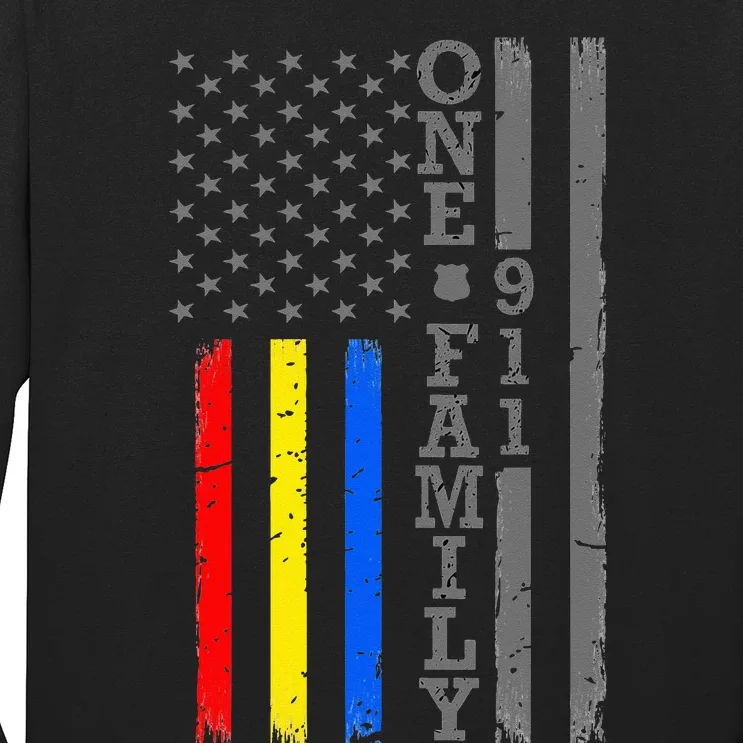 Fire Police Dispatcher 911 Emergency Services Long Sleeve Shirt