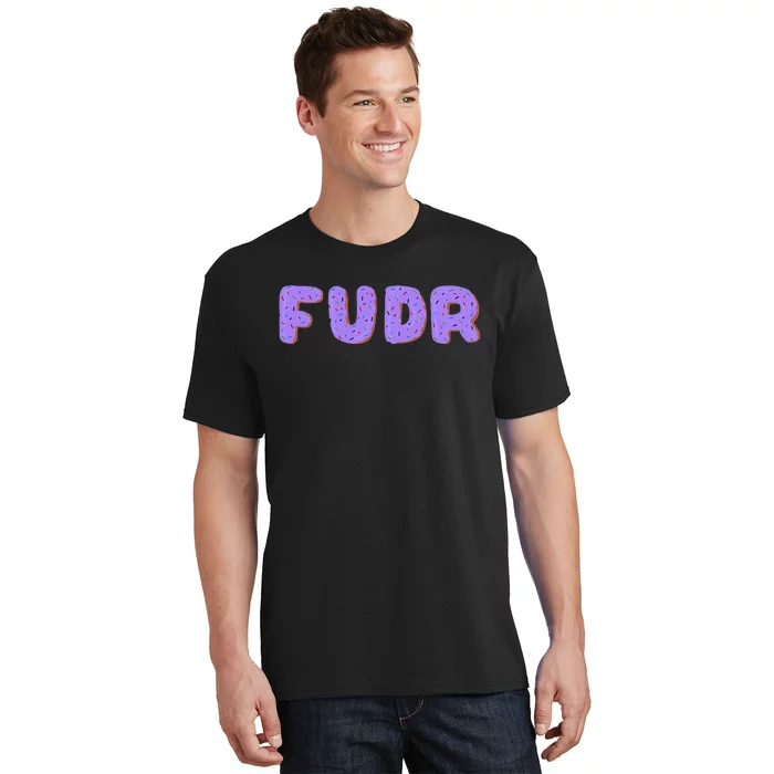 Fudr Purple Donuts Multi Color T-Shirt