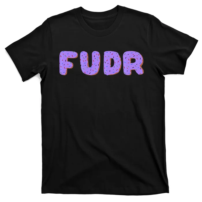 Fudr Purple Donuts Multi Color T-Shirt