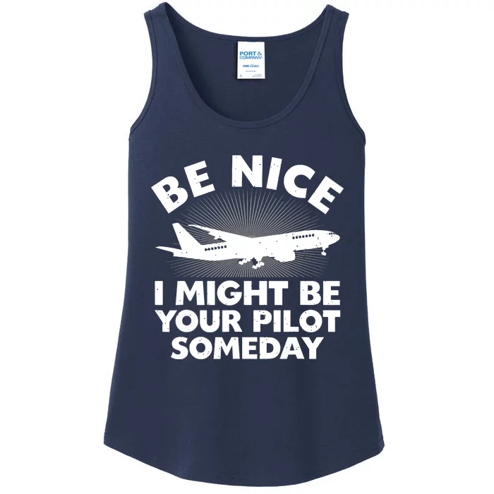 Funny Pilot Design For Men Women Aviation Airplane Pilot Ladies Essential Tank