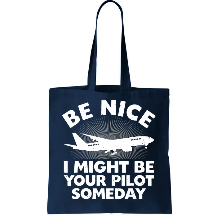 Funny Pilot Design For Men Women Aviation Airplane Pilot Tote Bag