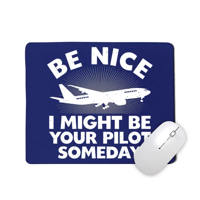 Funny Pilot Design For Men Women Aviation Airplane Pilot Mousepad