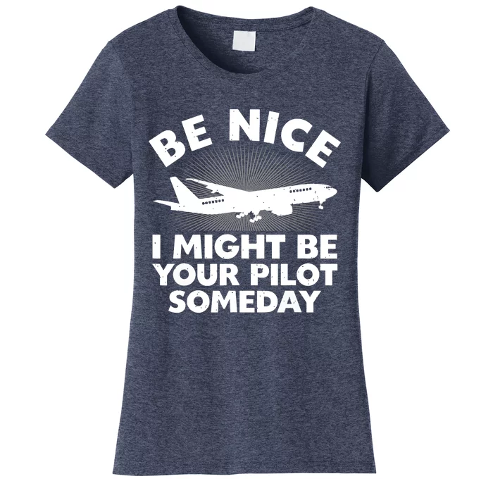 Funny Pilot Design For Men Women Aviation Airplane Pilot Women's T-Shirt