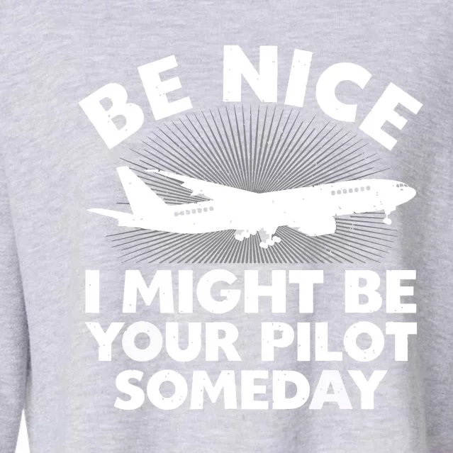 Funny Pilot Design For Men Women Aviation Airplane Pilot Cropped Pullover Crew