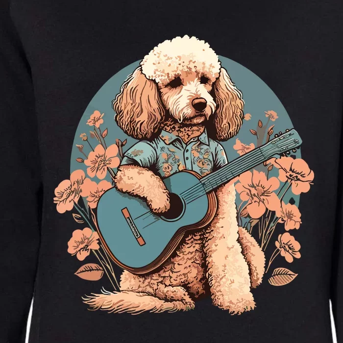 Funny Poodle Dog Miniature Poodle Toy Poodle Country Music Womens California Wash Sweatshirt