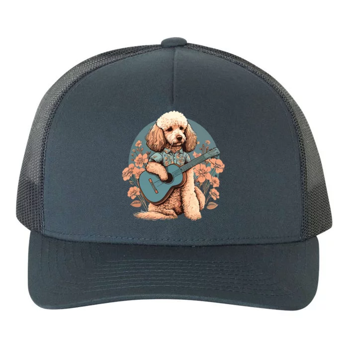 Funny Poodle Dog Miniature Poodle Toy Poodle Country Music Yupoong Adult 5-Panel Trucker Hat